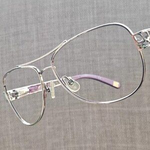 SAKS Fifth Avenue Women Glasses/Sunglasses Frame Gold Tone EQ6 WQ Eyeglasses